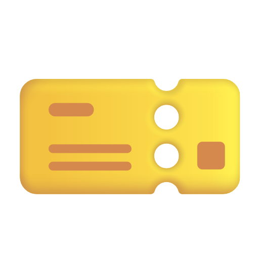 Emoji zlaté vstupenky